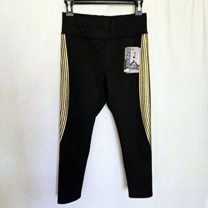 S2 Sportswear Athletic Running Yoga Stretch Black Crop New Leggings Size M